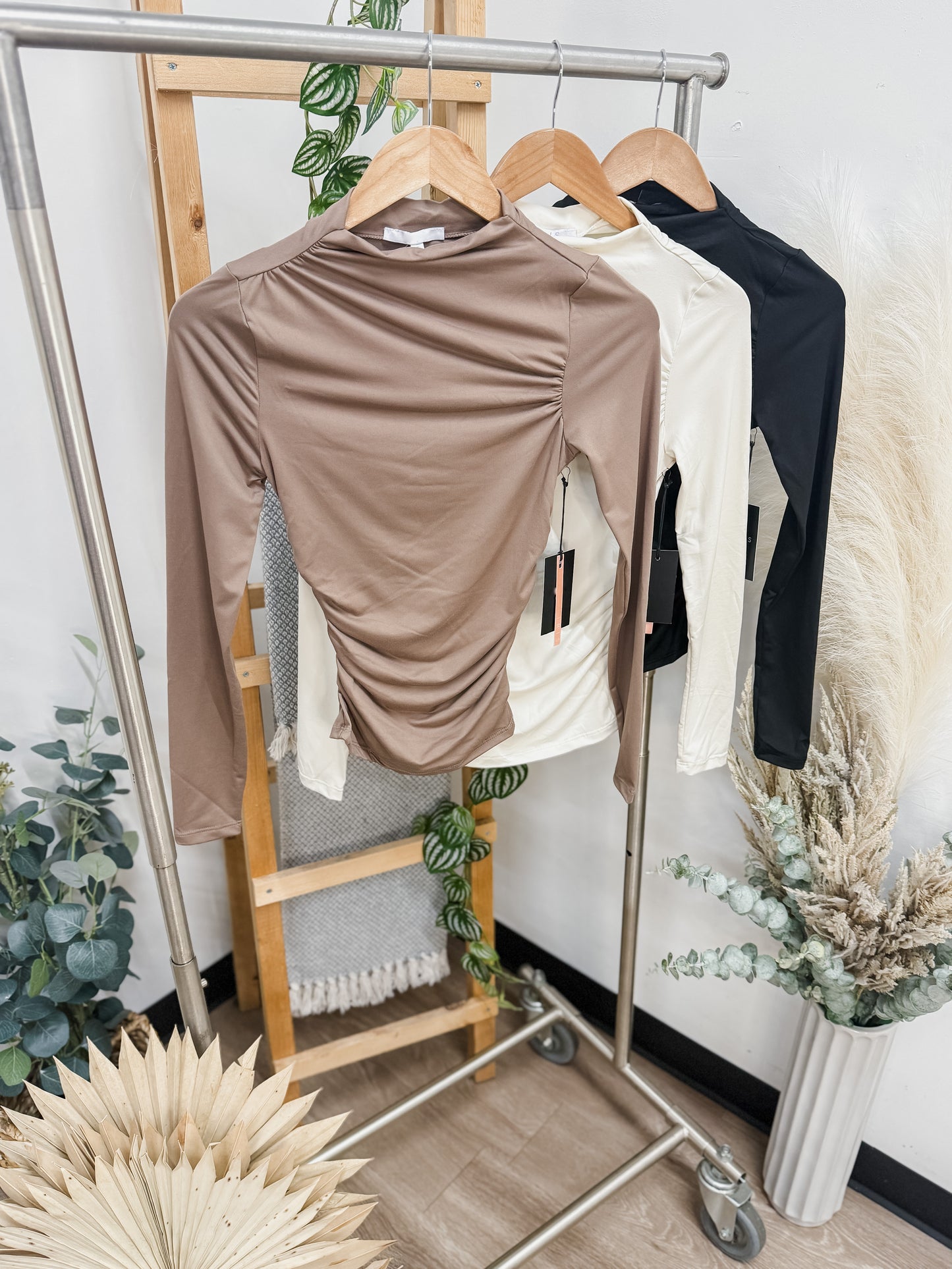 Lexi Ruched Long Sleeve Top