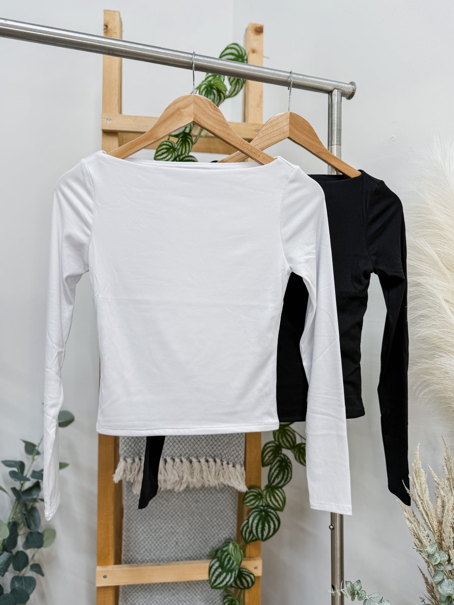 Bailey Boat Neck Long Sleeve Top