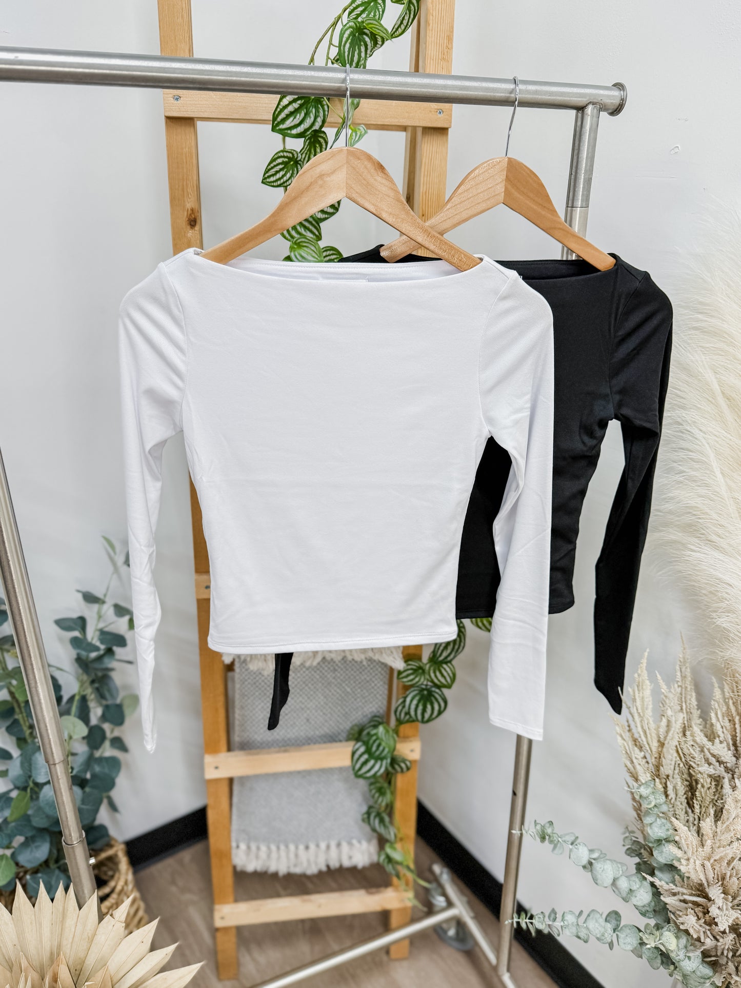 Bailey Boat Neck Long Sleeve Top
