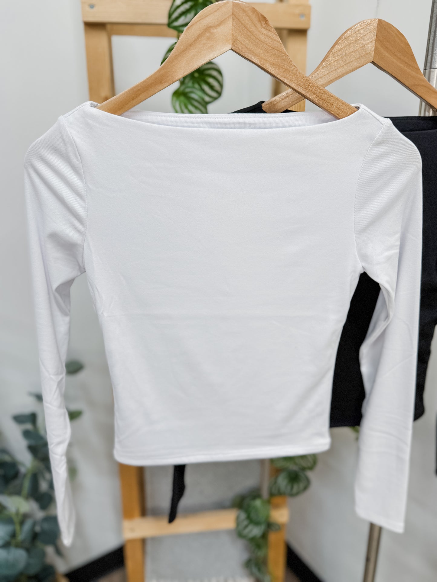Bailey Boat Neck Long Sleeve Top