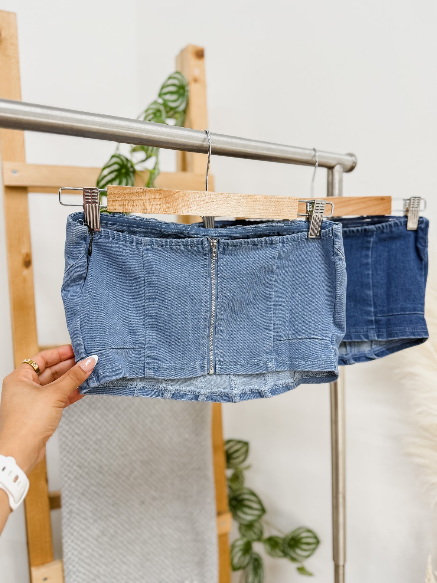 Jazmin Denim Strapless Top