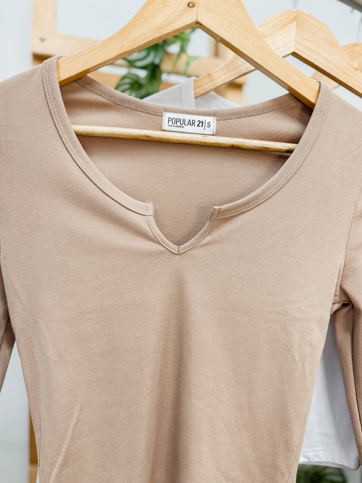 Nancy Dip Front Long Sleeve Top