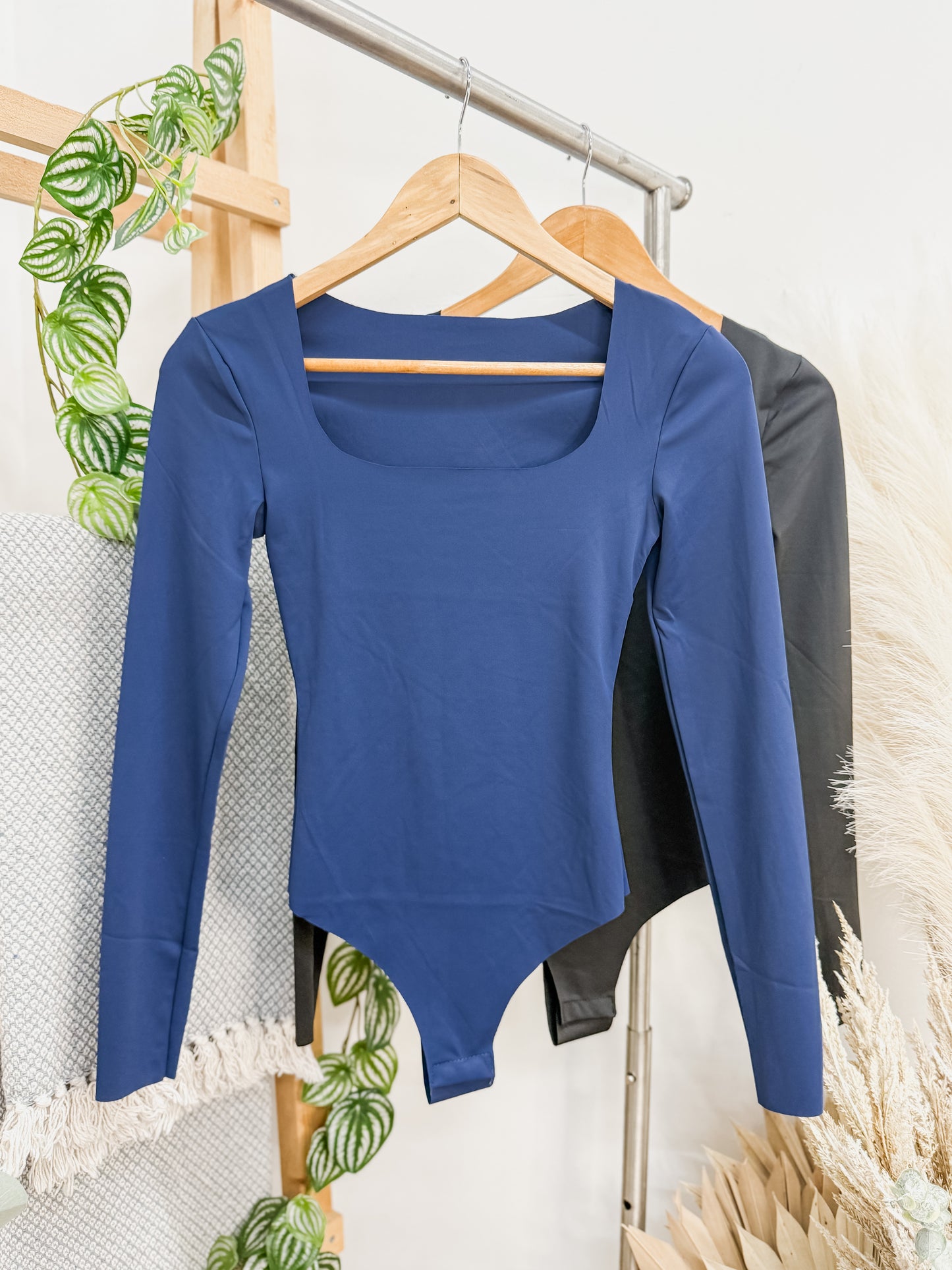 Avery Long Sleeve Laser Cut Body Suit