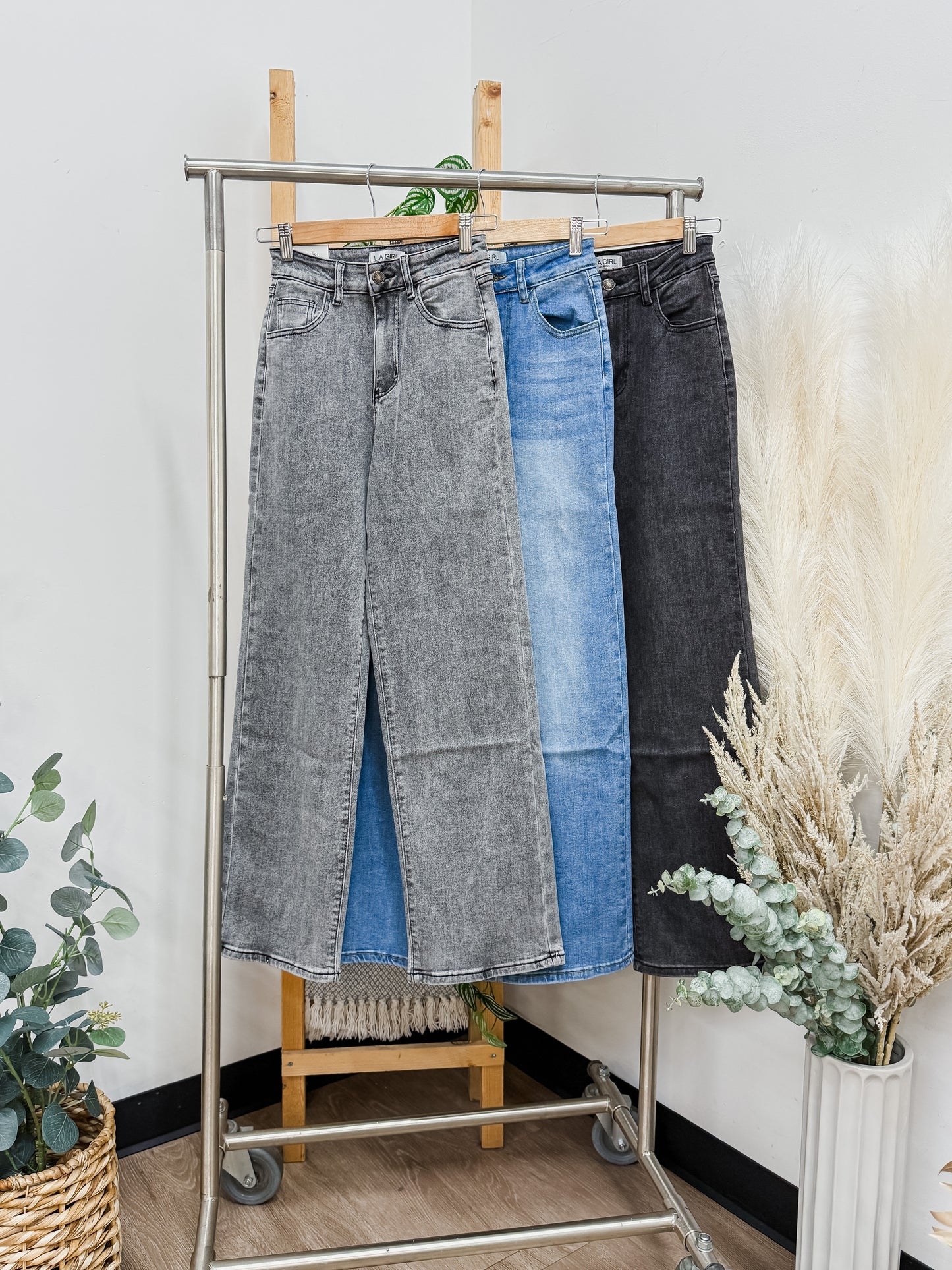 RESTOCK! Ellie Stretch High Rise Wide Leg Jeans