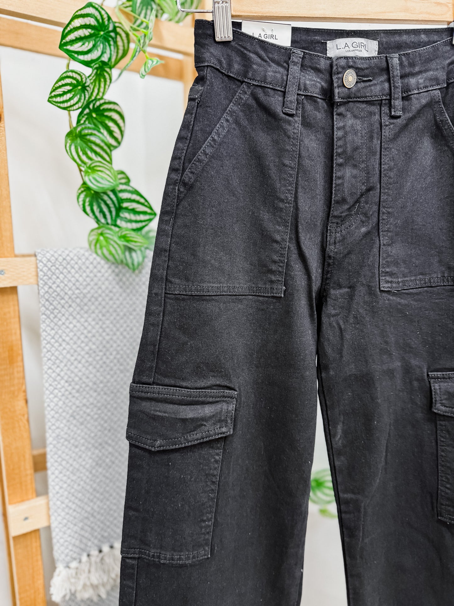 Sadie Cargo Pockets High Rise Jeans