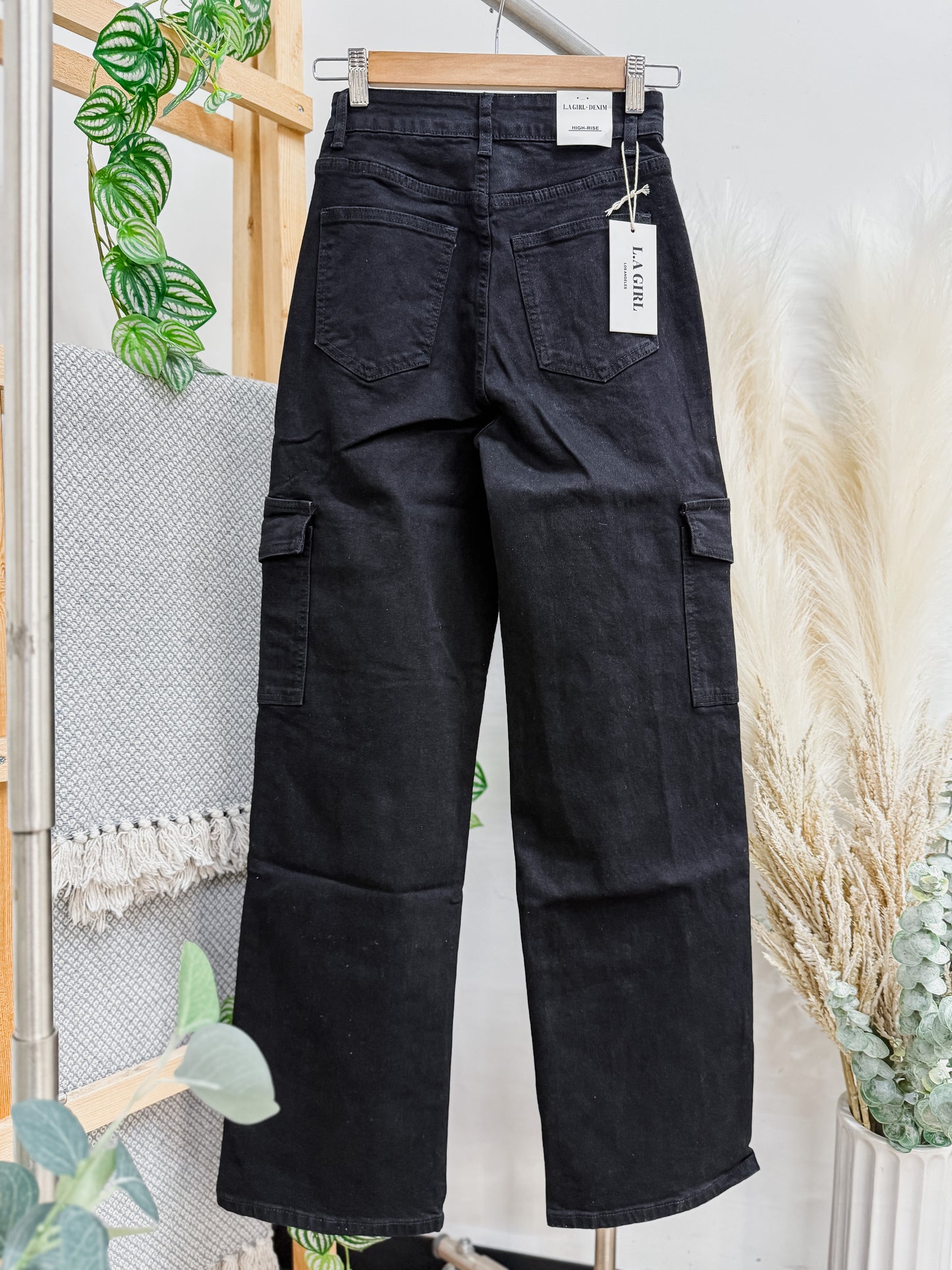 Sadie Cargo Pockets High Rise Jeans