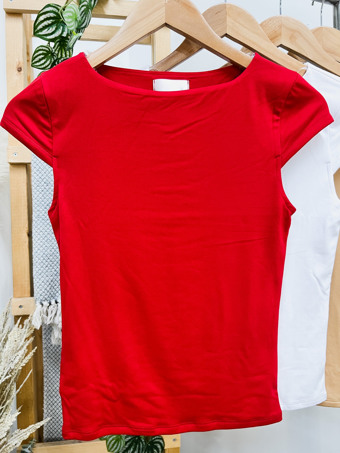 Aleah Boat Neck Double Layered Top