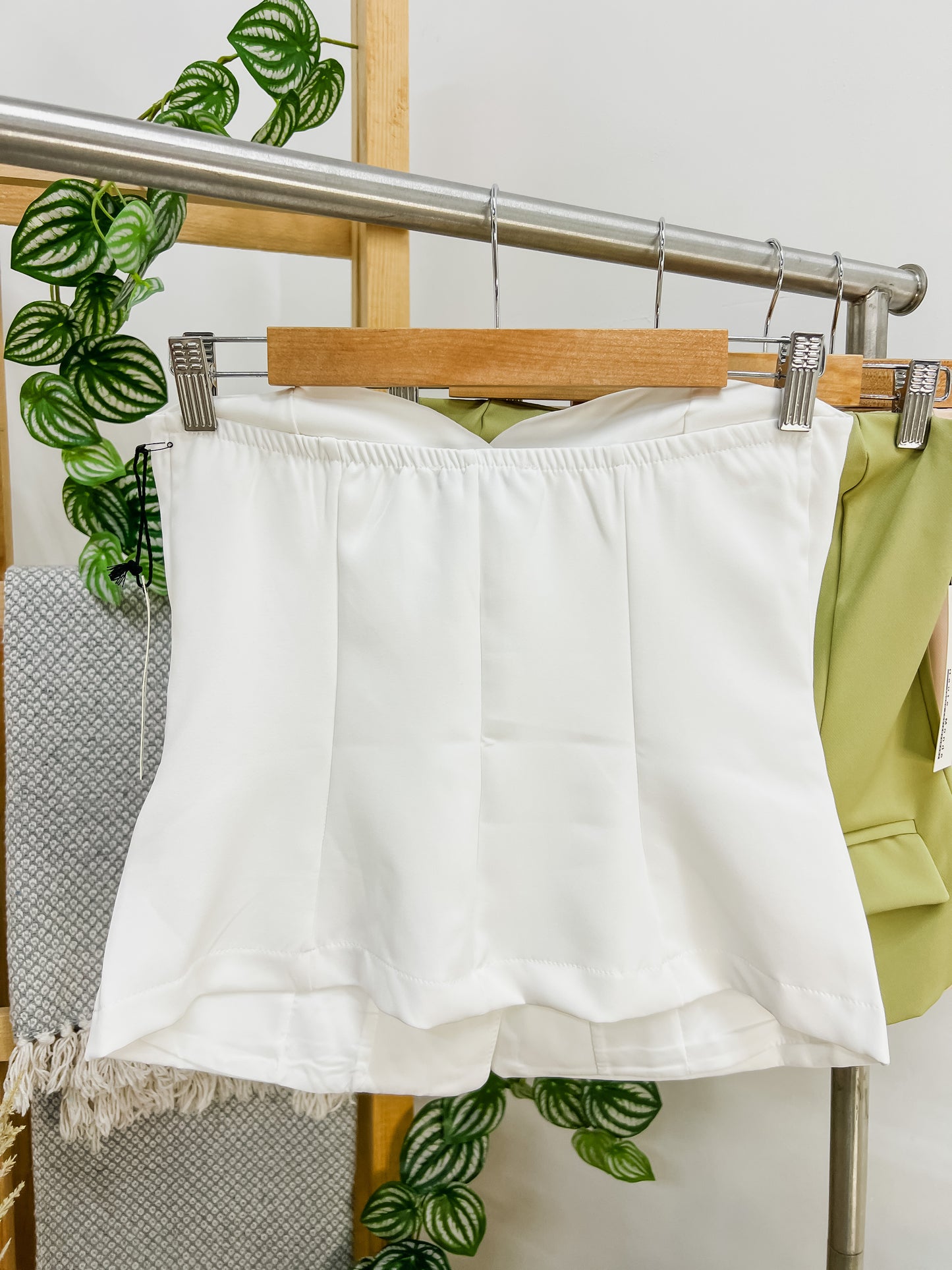 Anya Strapless Button Front Top