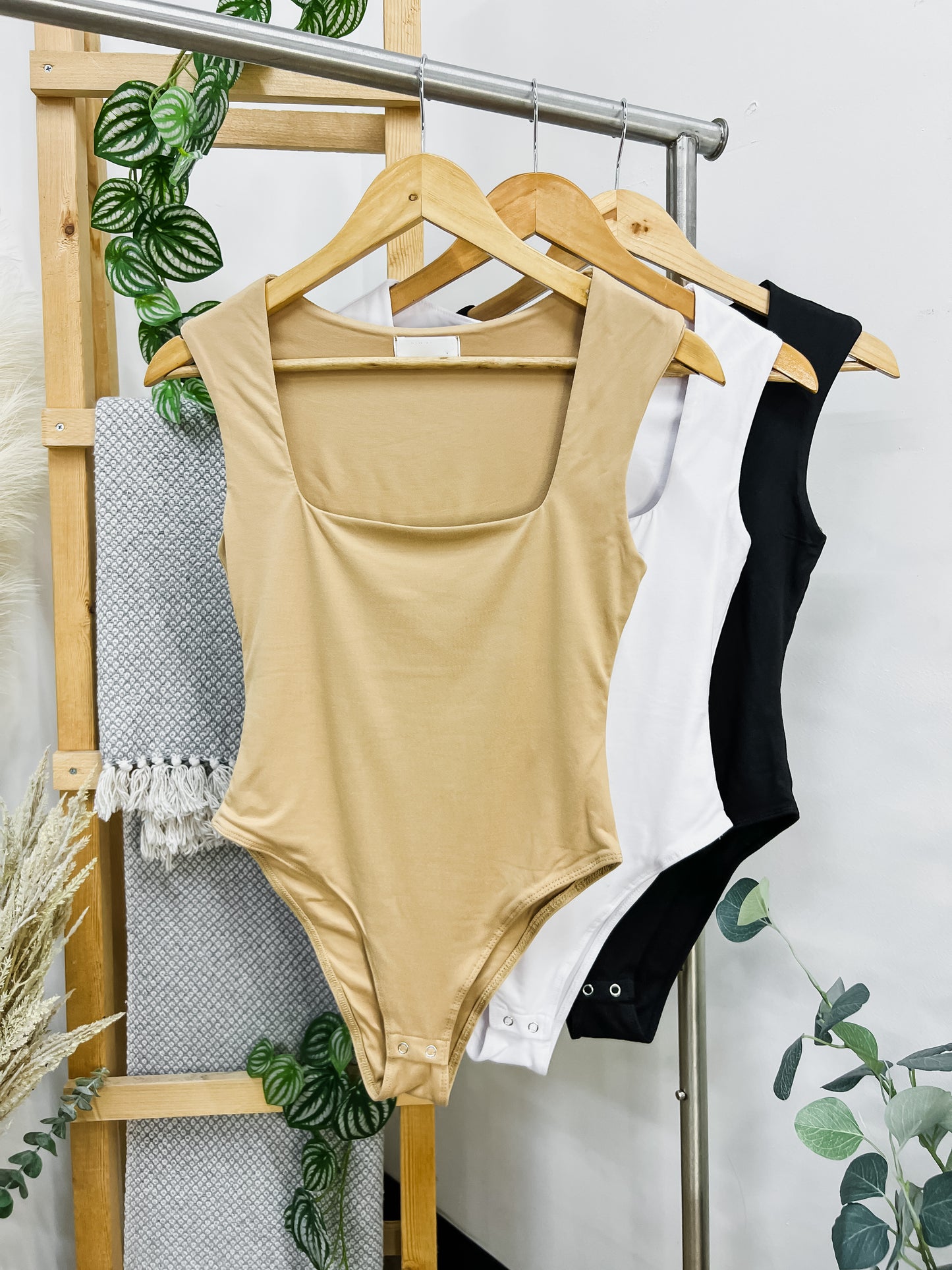Blair Square Neck Double Layered Bodysuit