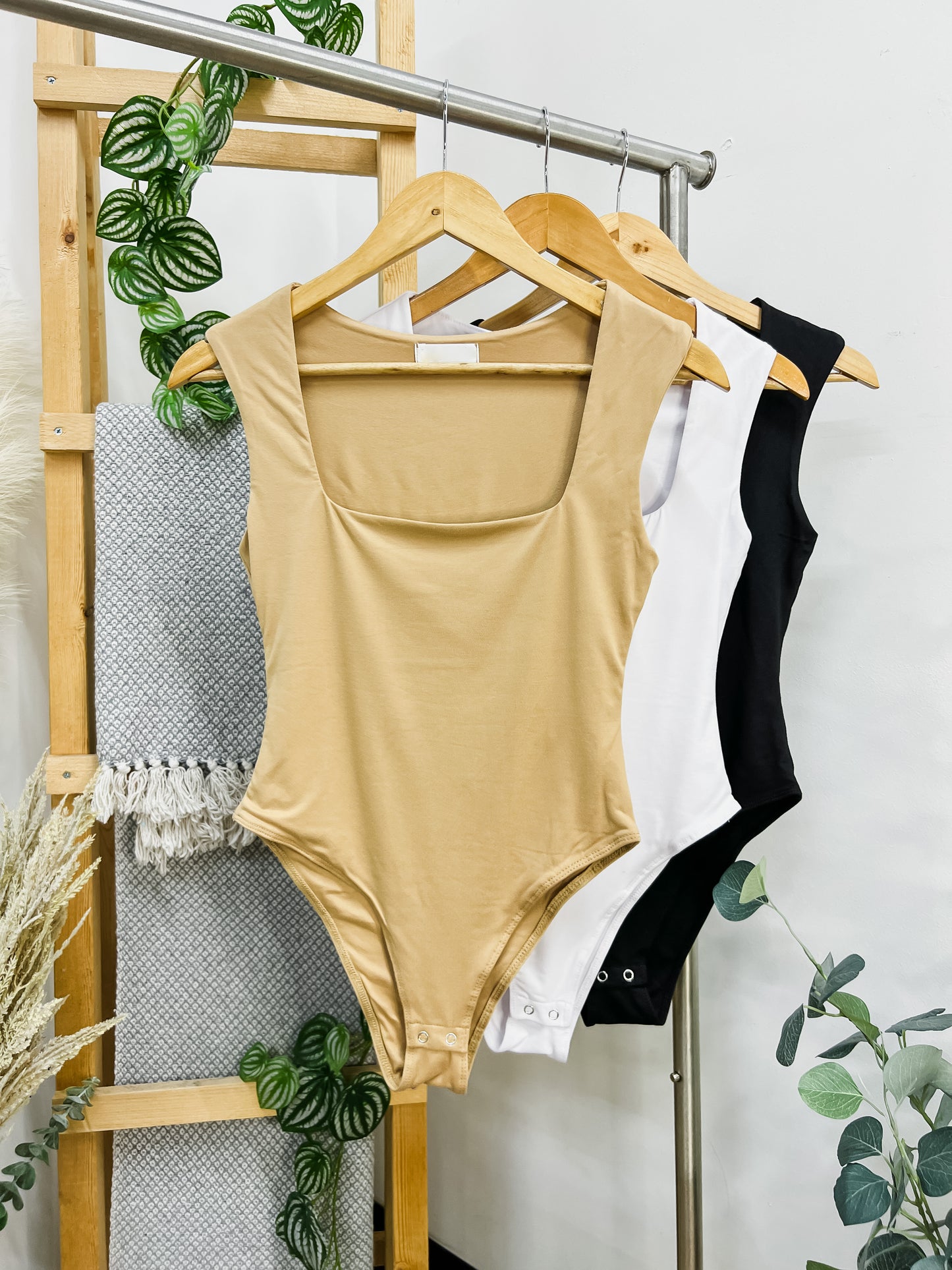 Blair Square Neck Double Layered Bodysuit