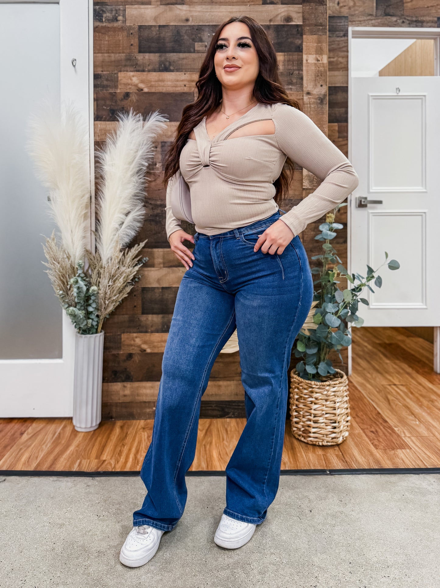 Halle Cut Out Long Sleeve Top