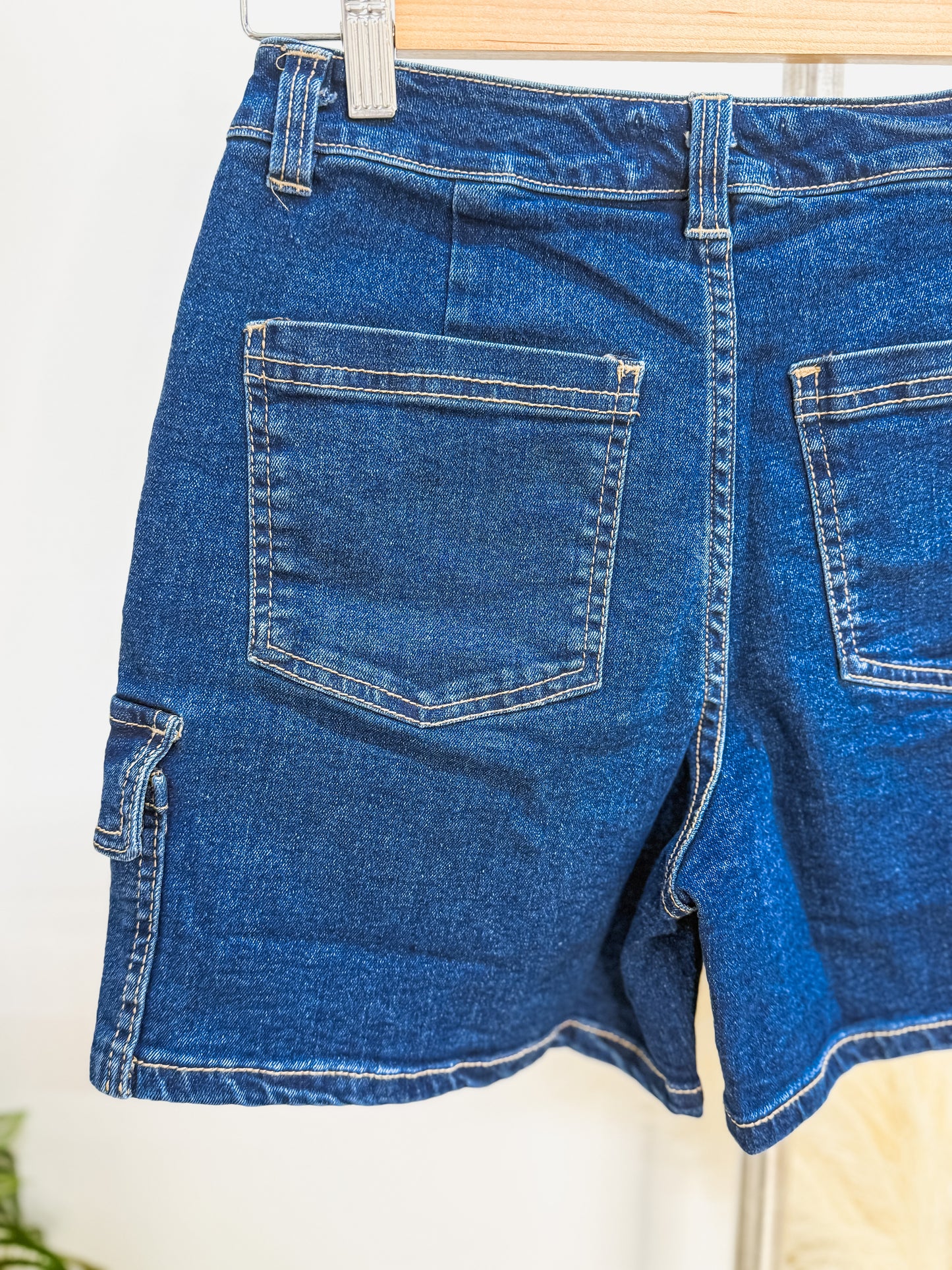 Allie Stretch Cargo Jean Shorts