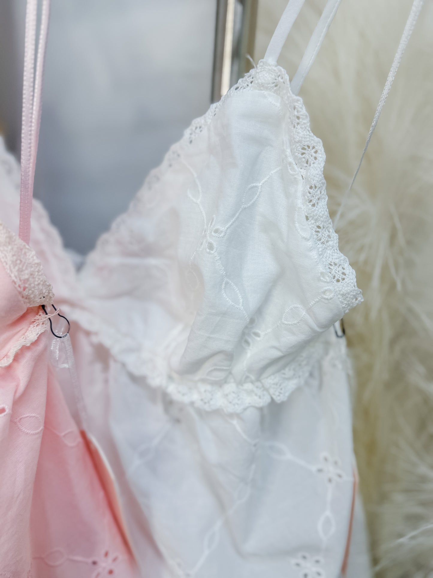 Mellanie Eyelet Babydoll Top