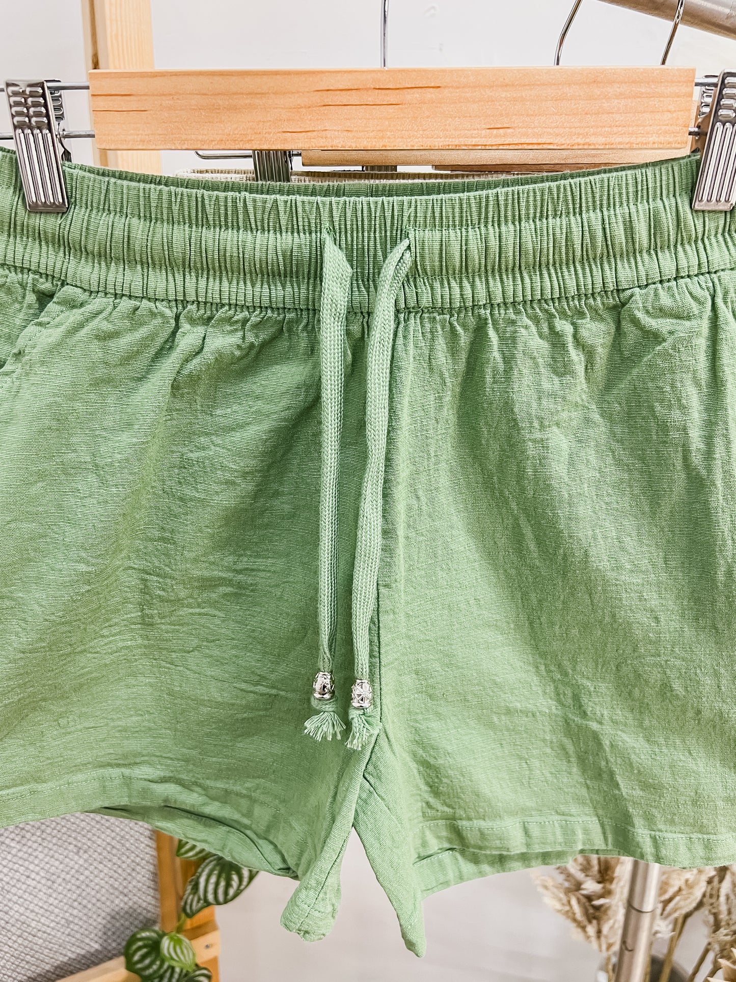 RESTOCK! Gia Linen Drawstring Waist Shorts