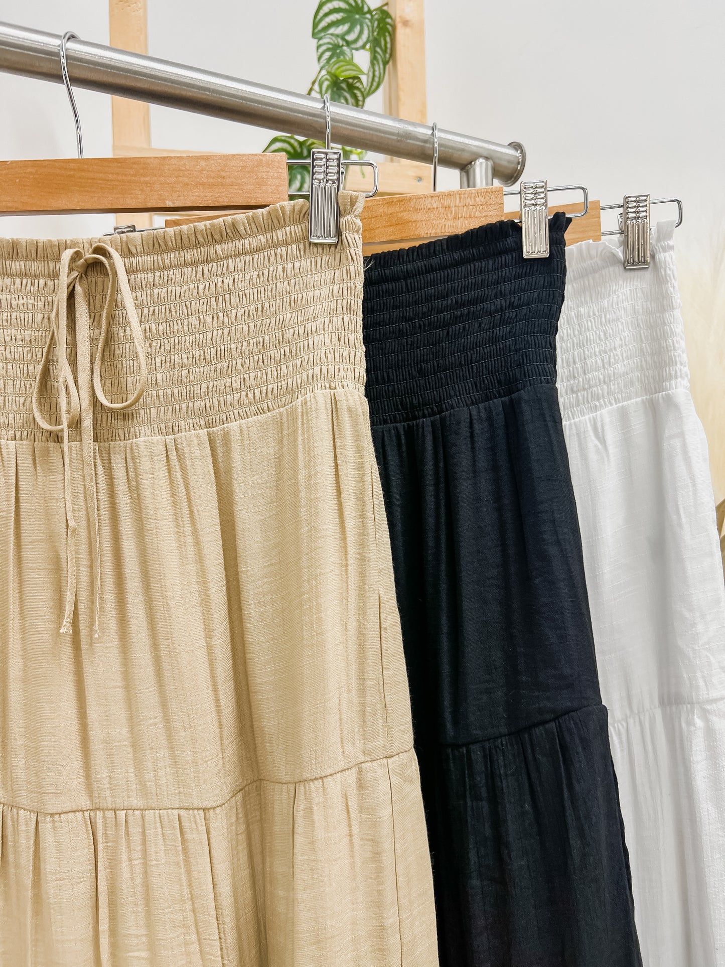 Paloma Smocked Waist Skirt