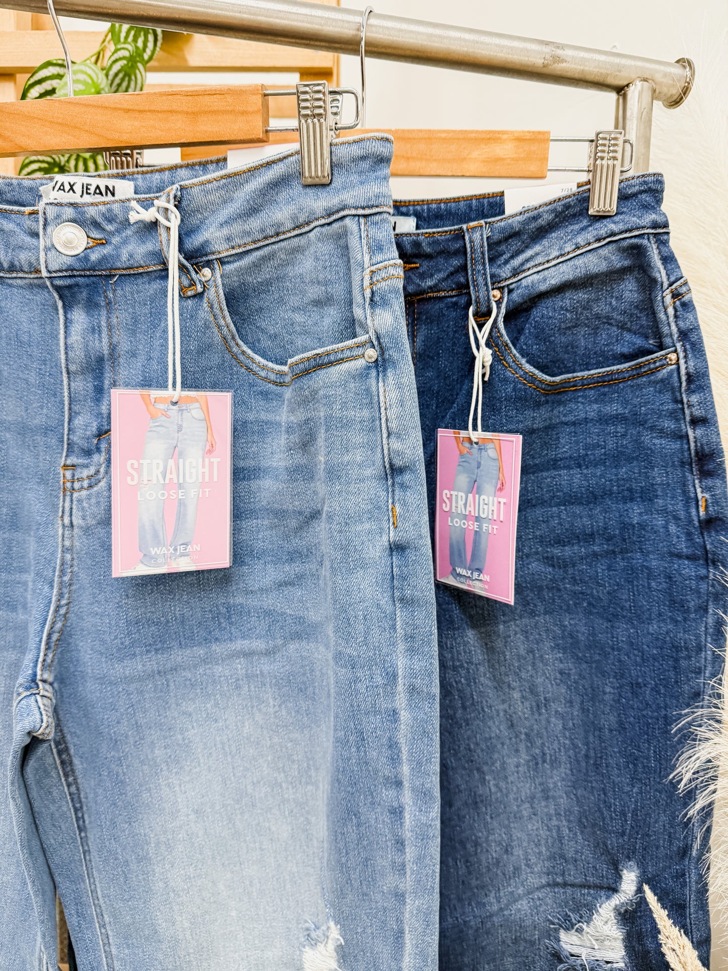 Maribelle Straight Stretch Loose Fit Jeans