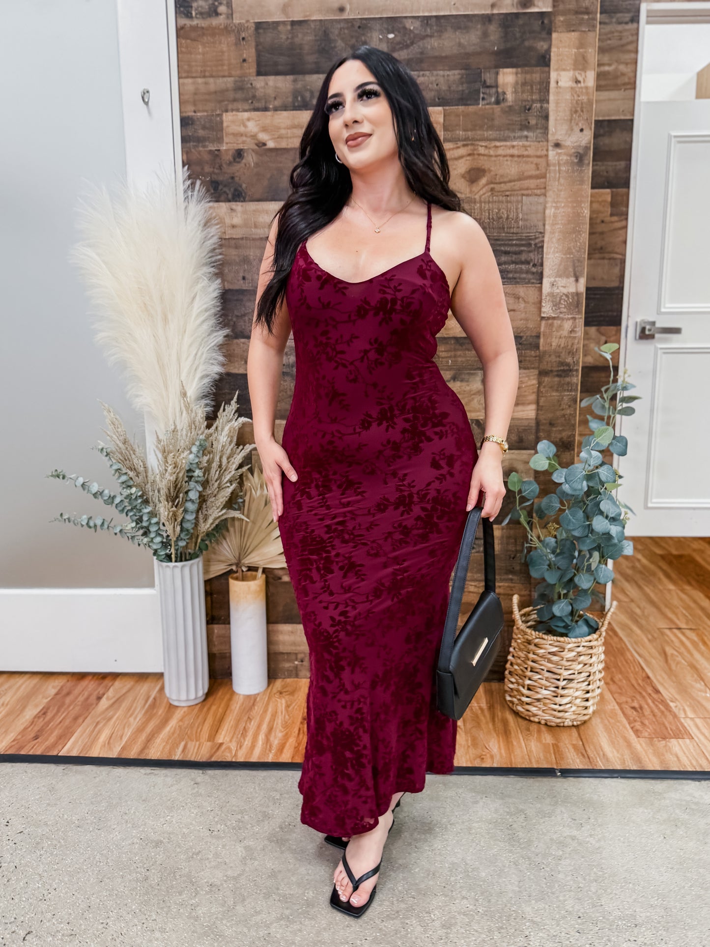 Willow Rose Maxi Bodycon Dress