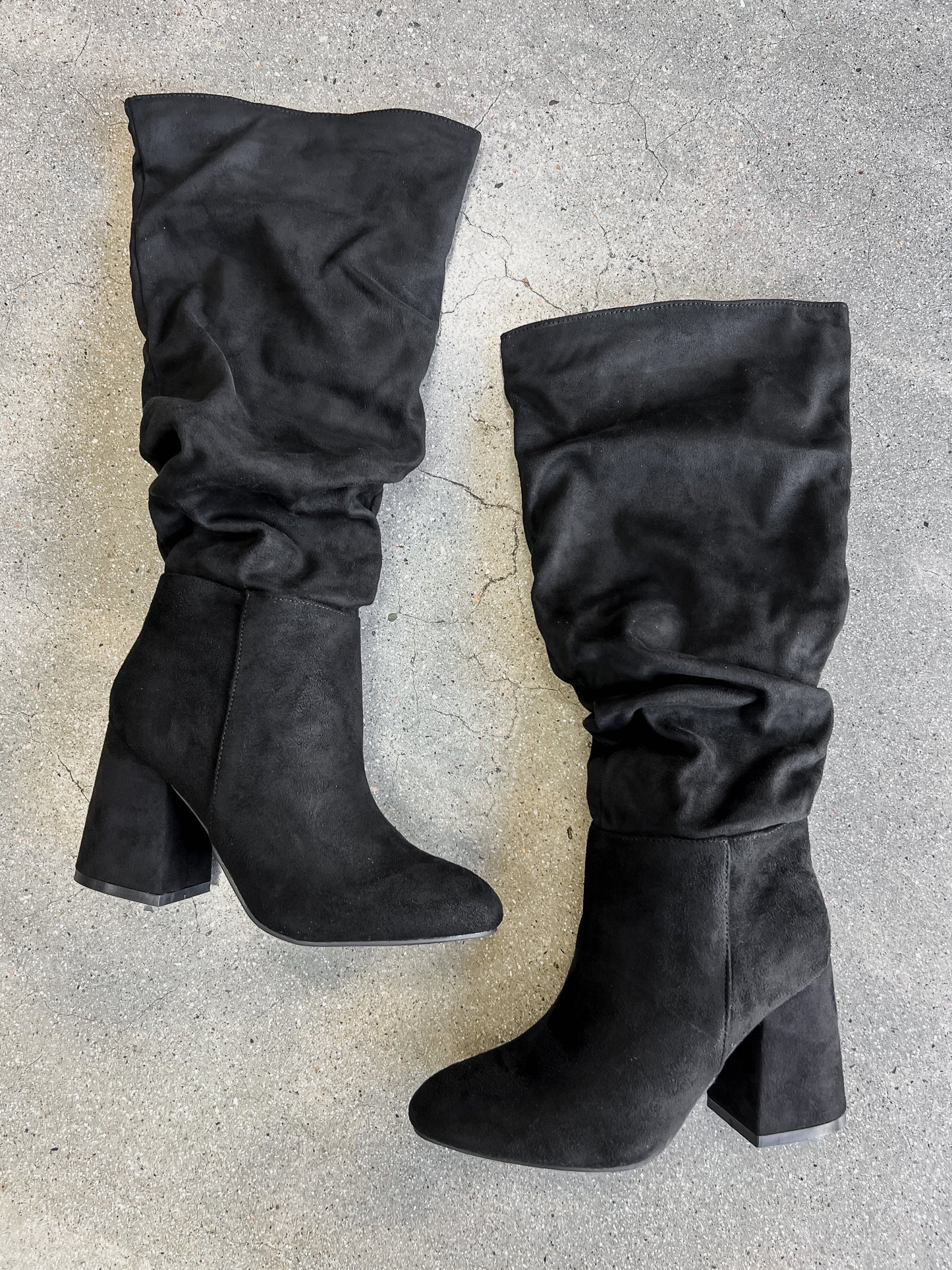 London Suede Knee High Boots