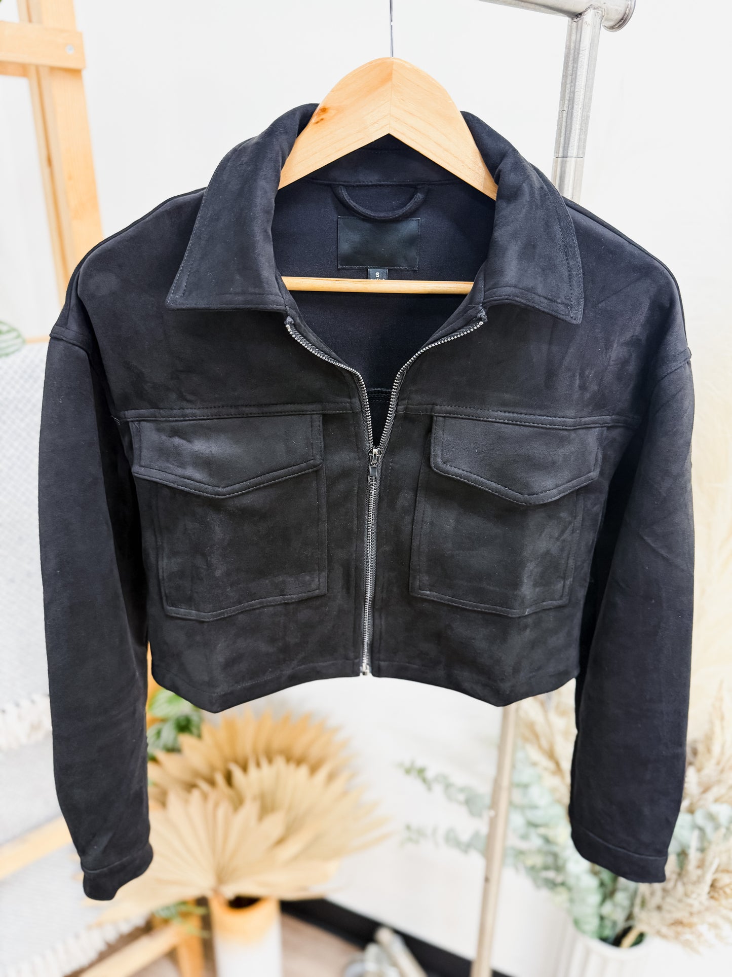 Miranda Suede Cropped Jacket