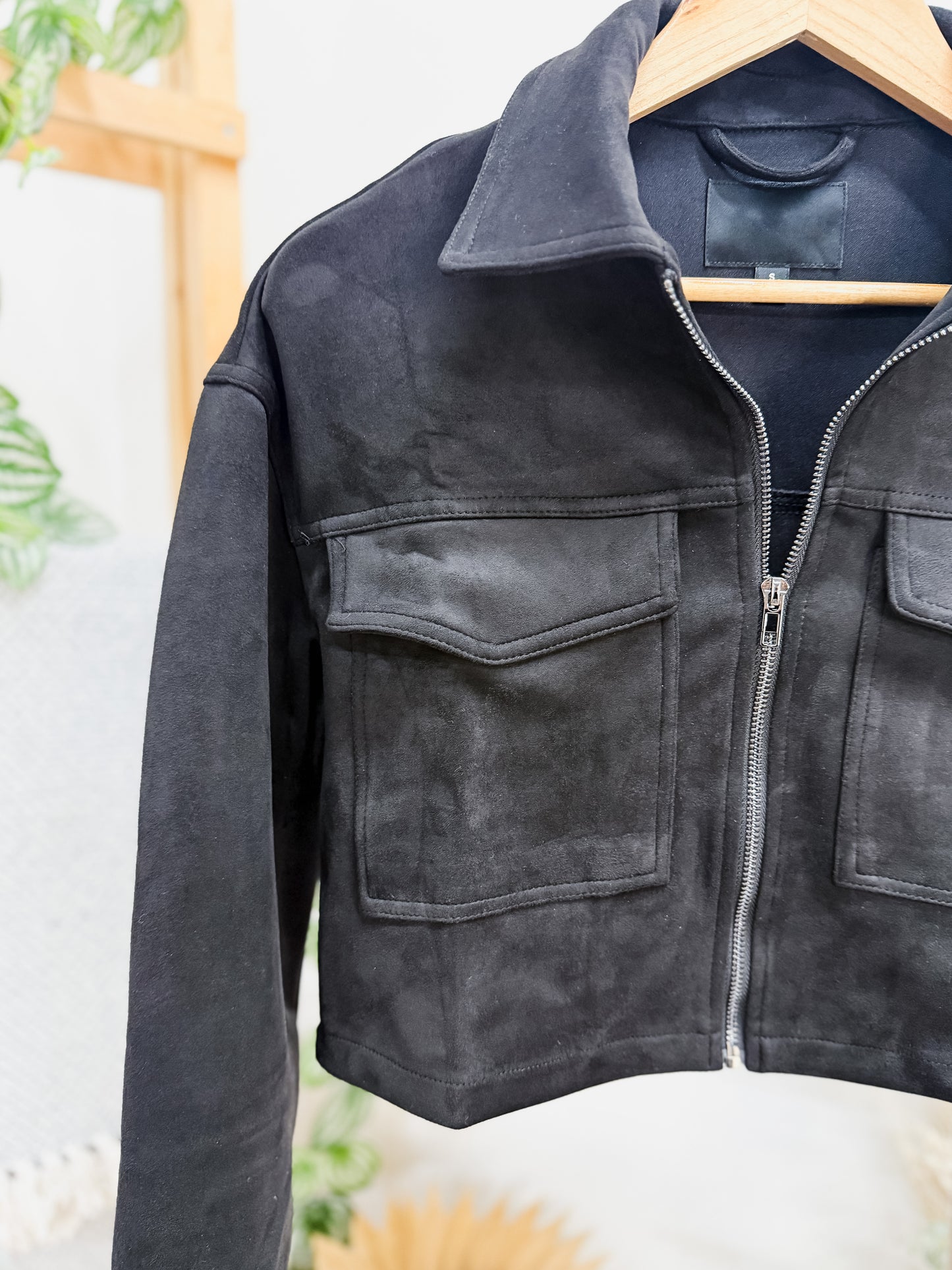 Miranda Suede Cropped Jacket
