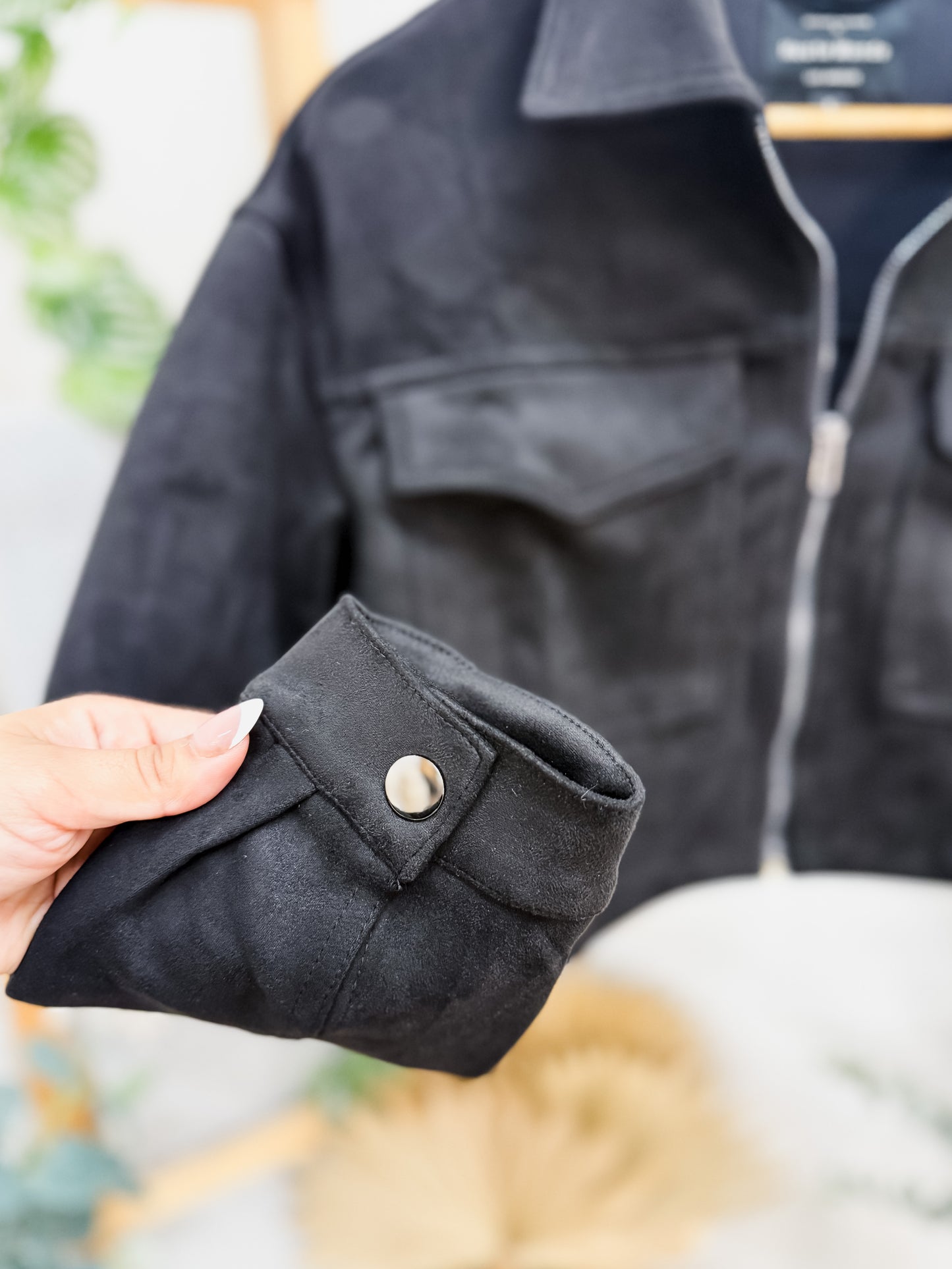 Miranda Suede Cropped Jacket