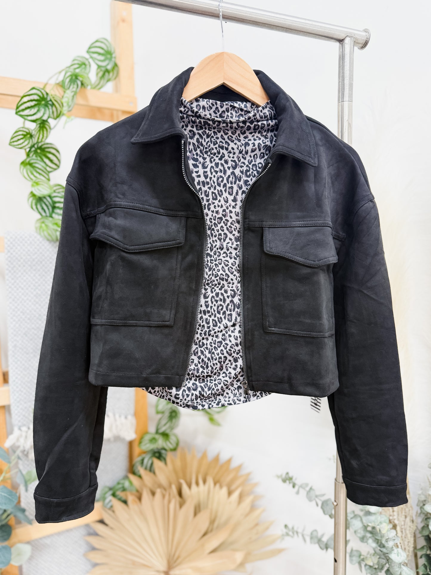 Miranda Suede Cropped Jacket