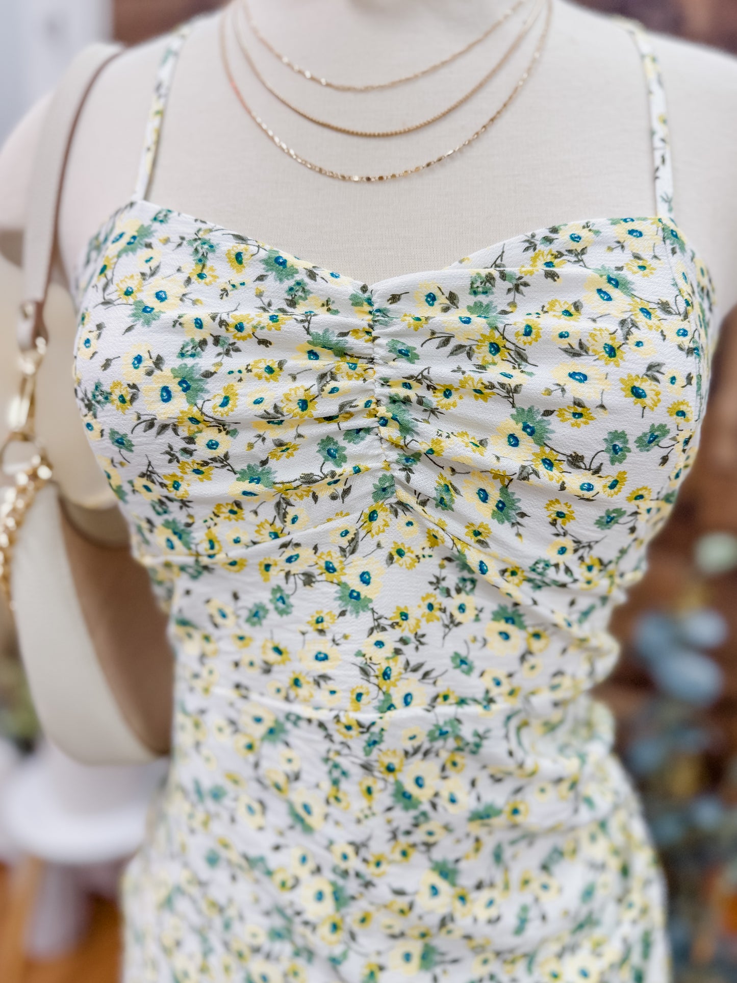 Lilah Floral Cross Back Midi Dress
