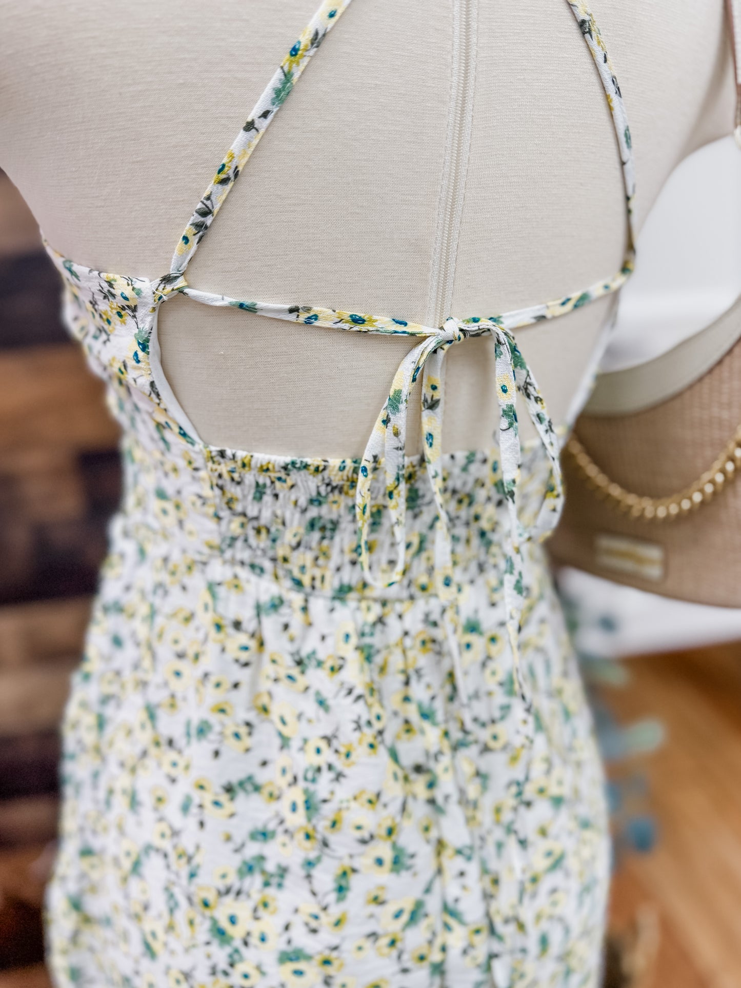 Lilah Floral Cross Back Midi Dress