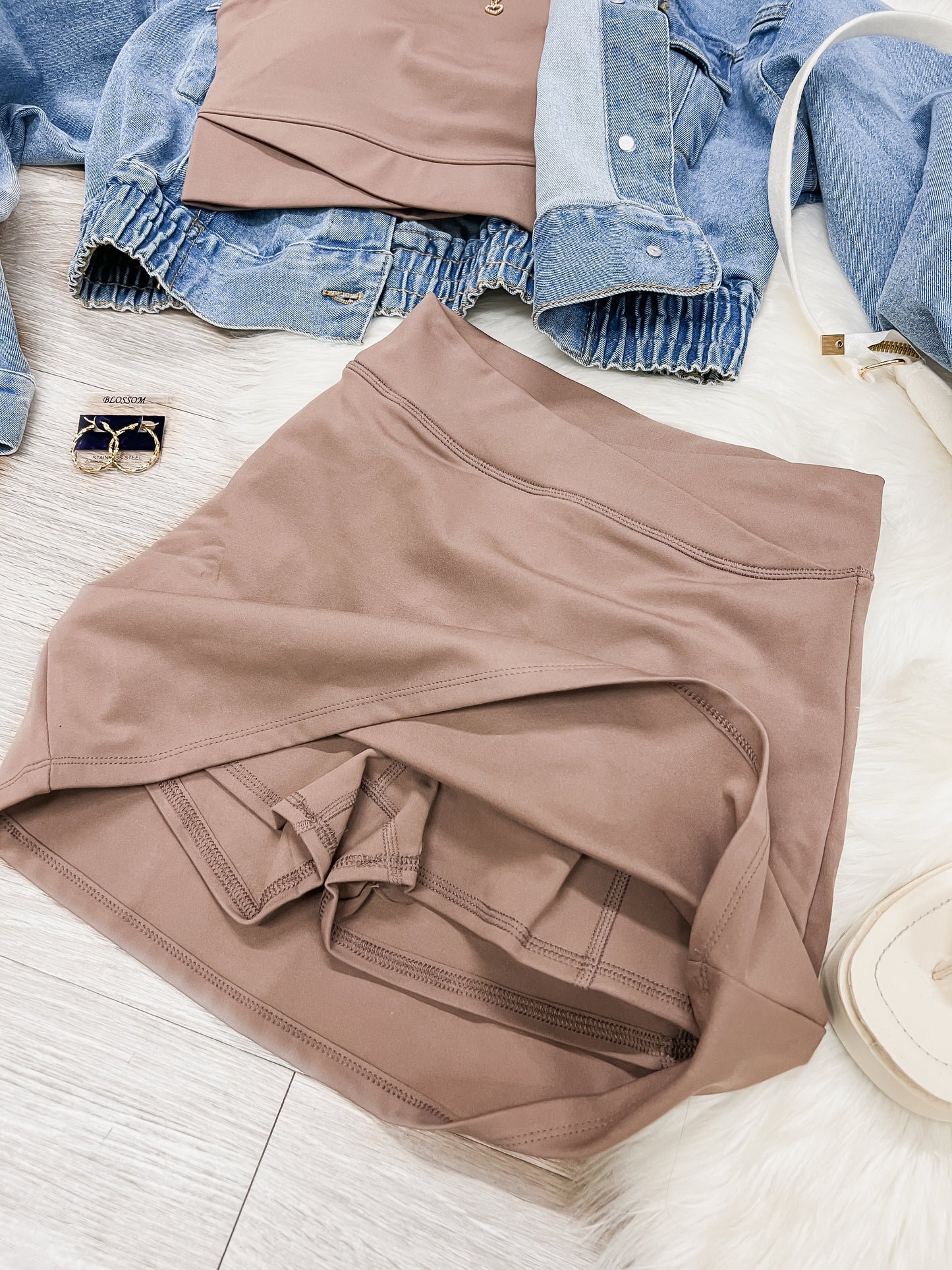 Aubrey Cross Over Waist Skirt