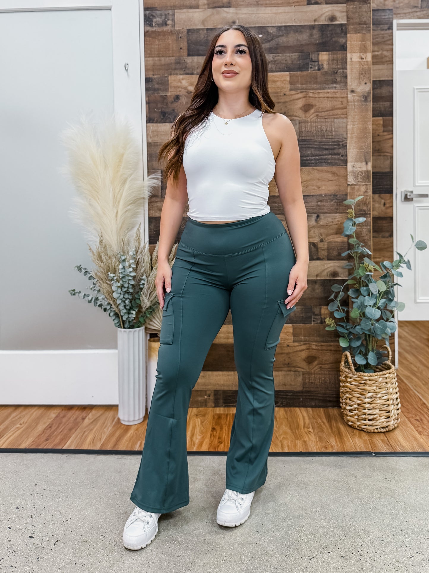 Luna Flared Cargo Pocket Leggings