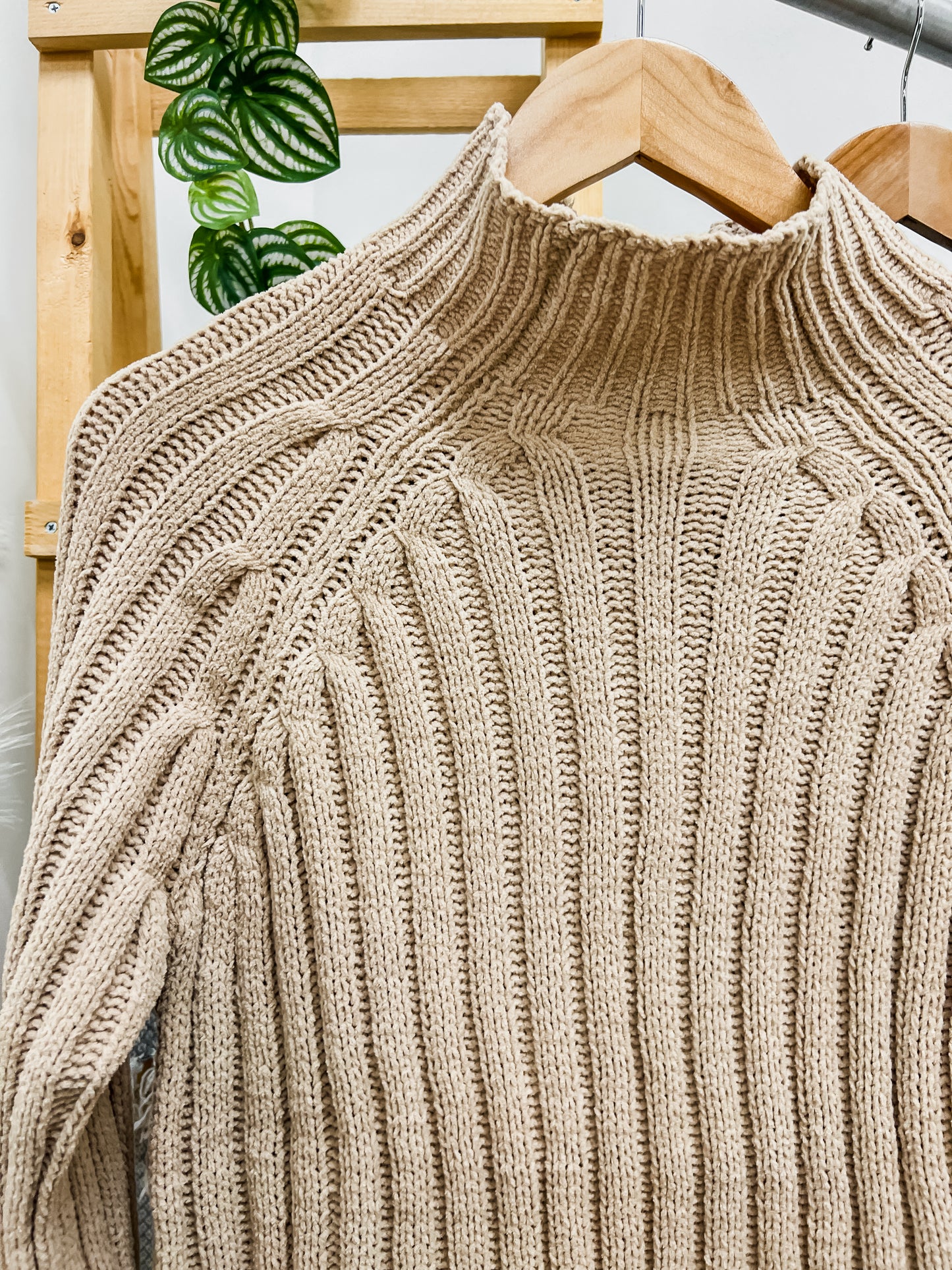 Maura Mock Neck Knit Sweater