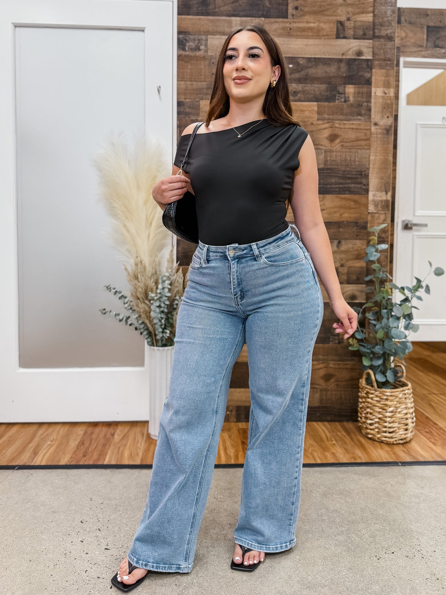 Alima Off Shoulder Laser Cut Bodysuit