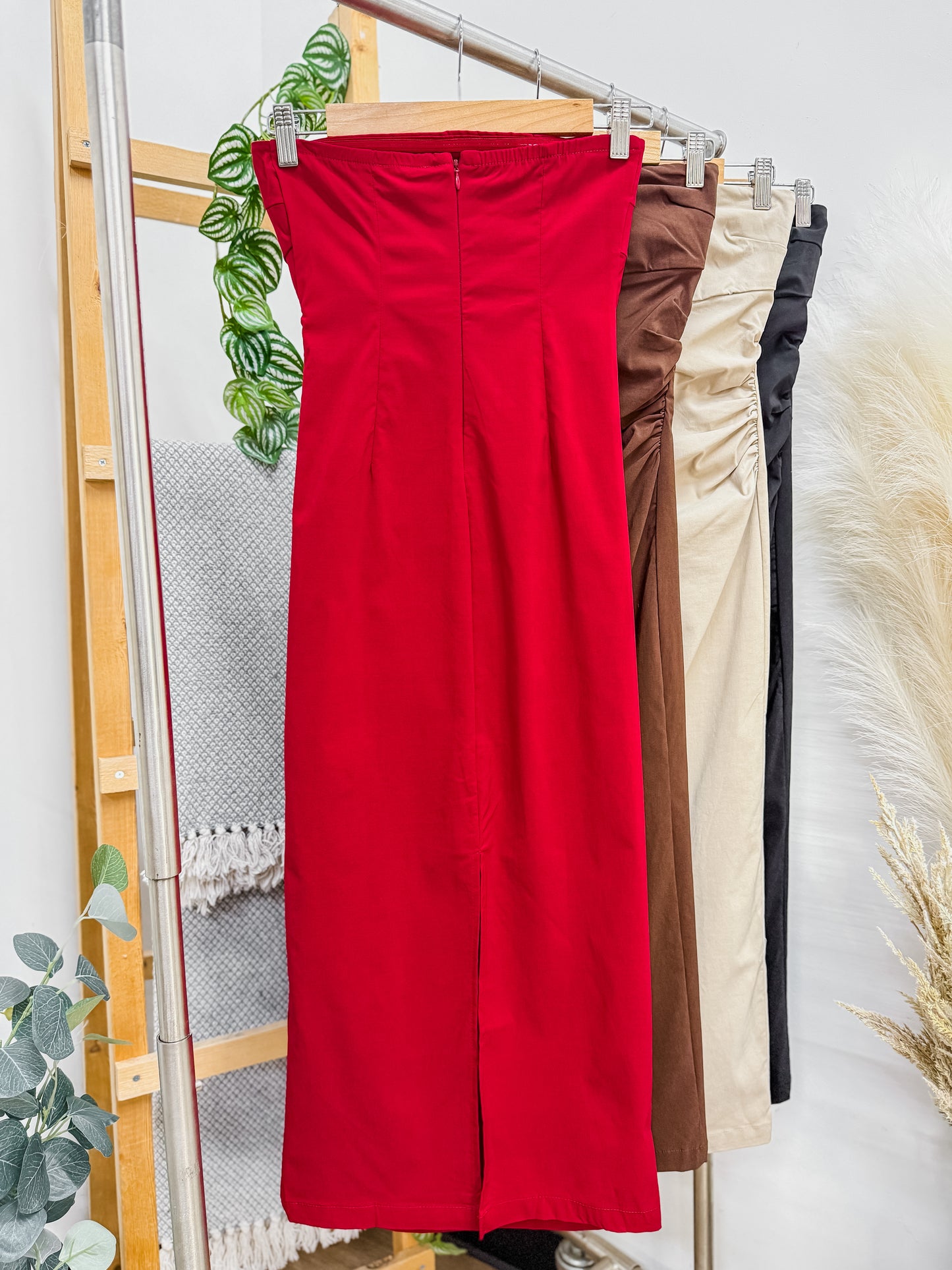 Devan Midi Stretch Ruched Dress