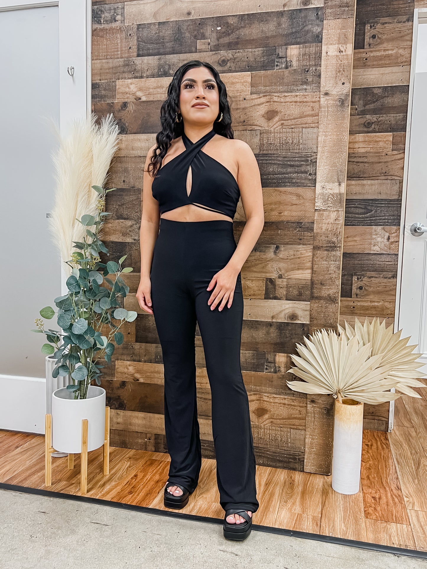 Gloria Halter Top Pants Set