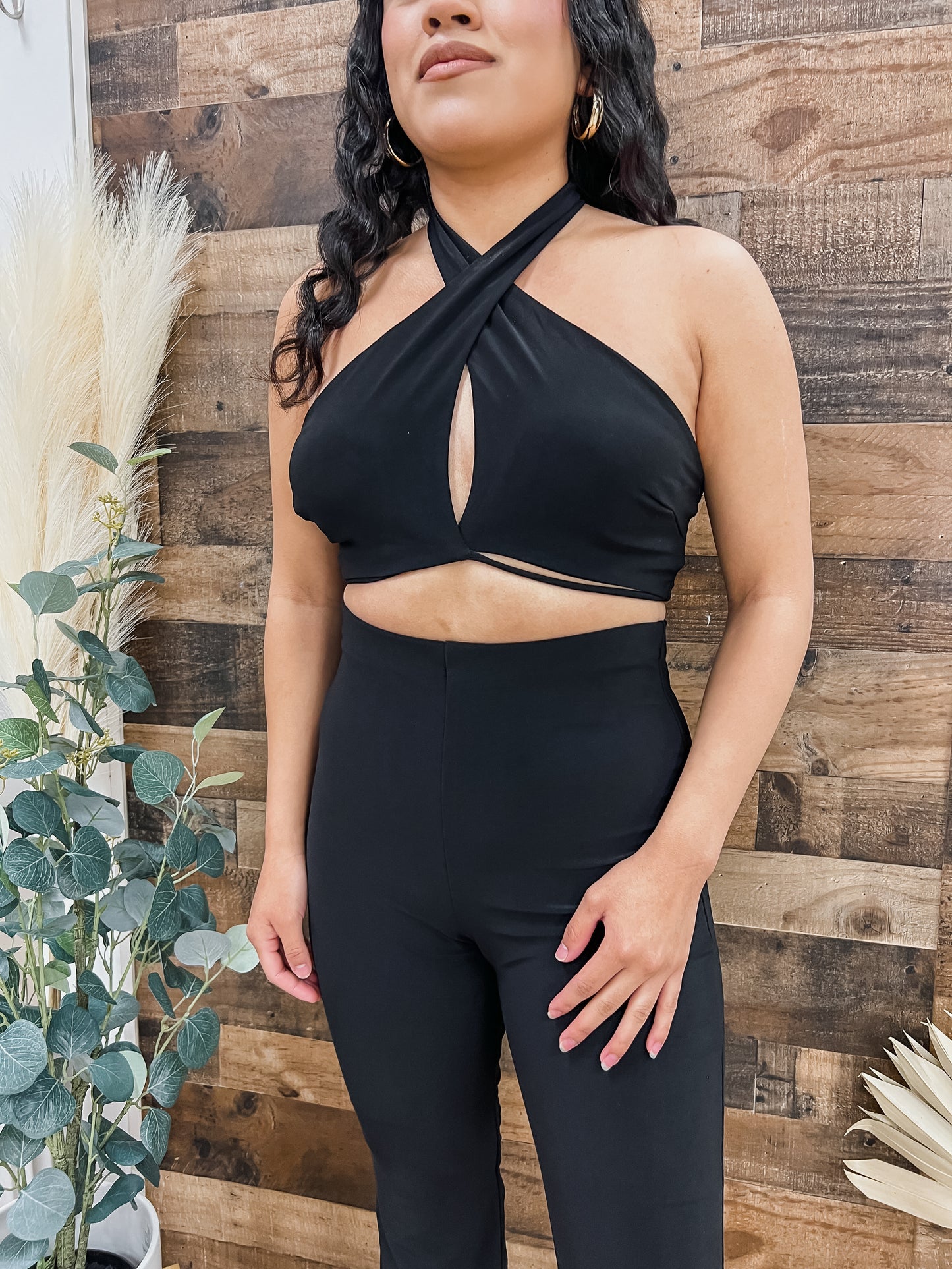 Gloria Halter Top Pants Set