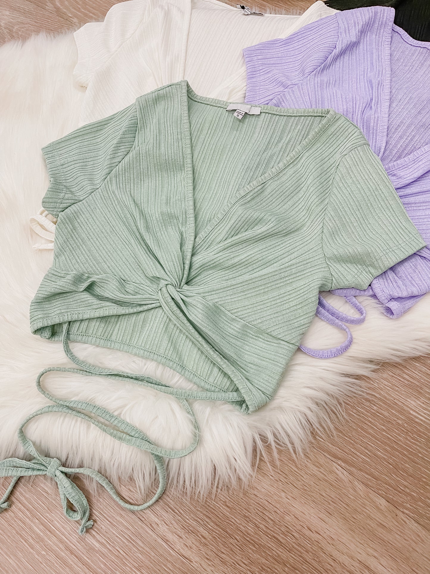 Skye Knotted Tie Crop Top