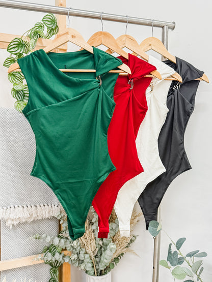 Jaqueline Metal Accent Bodysuit