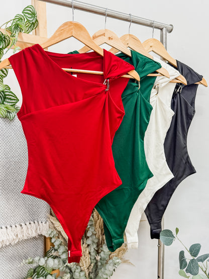 Jaqueline Metal Accent Bodysuit