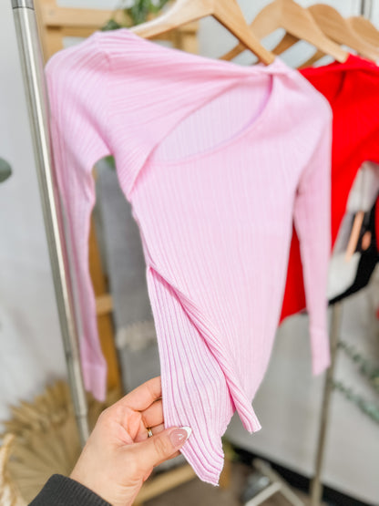 Monica Sweater Knit Long Sleeve Top