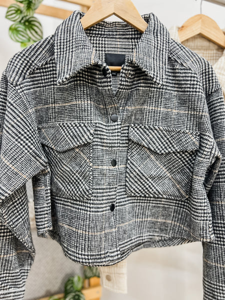 Lorelai Flannel Cropped Jacket