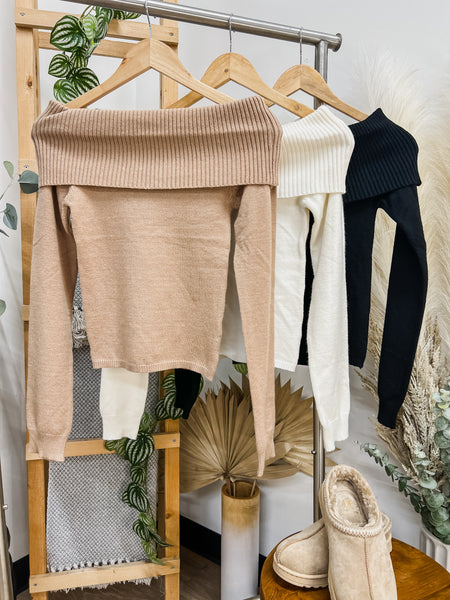 Esme Off Shoulder Soft Sweater