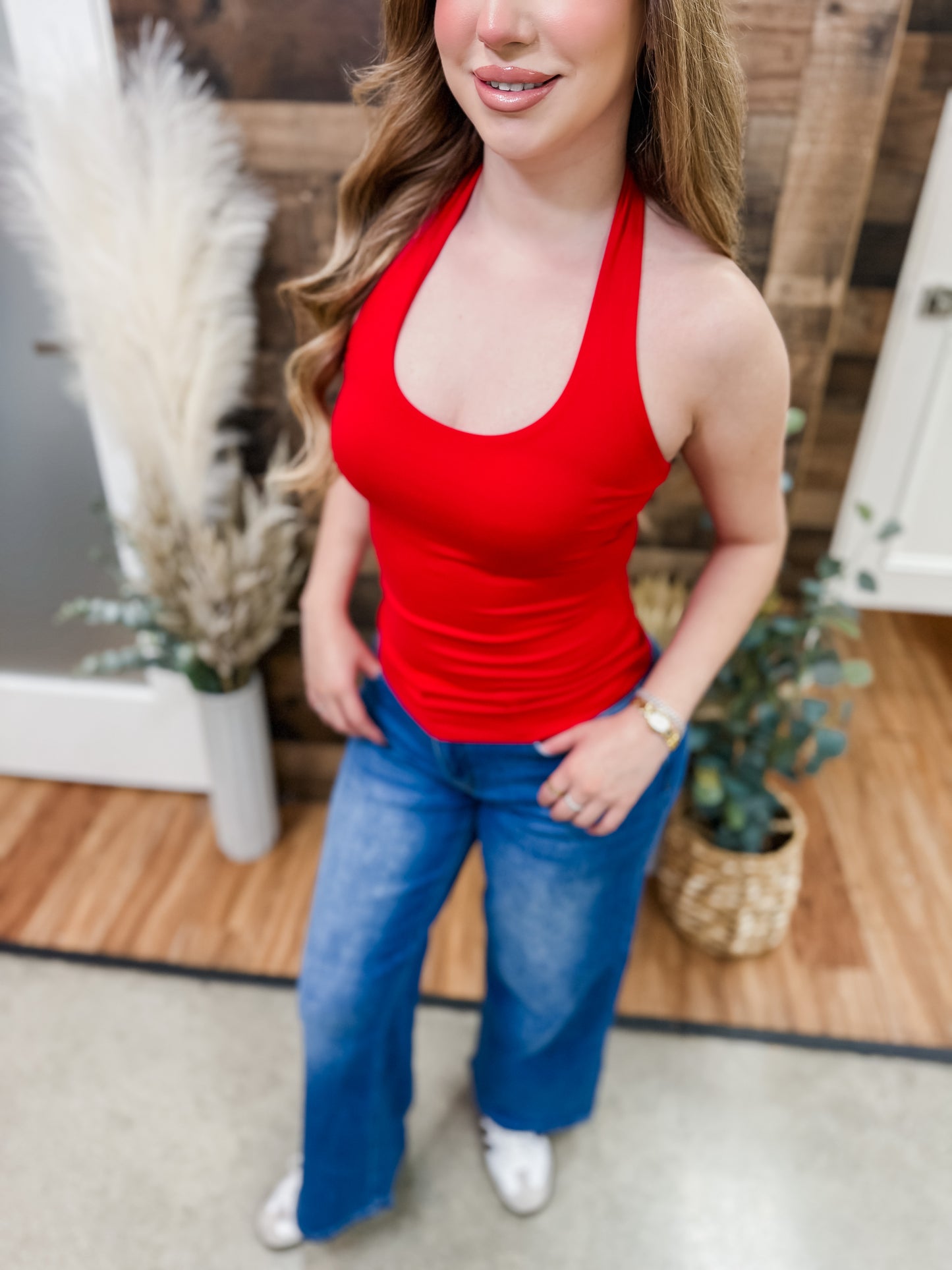 RESTOCK! Leslie Halter Scoop Neck Top