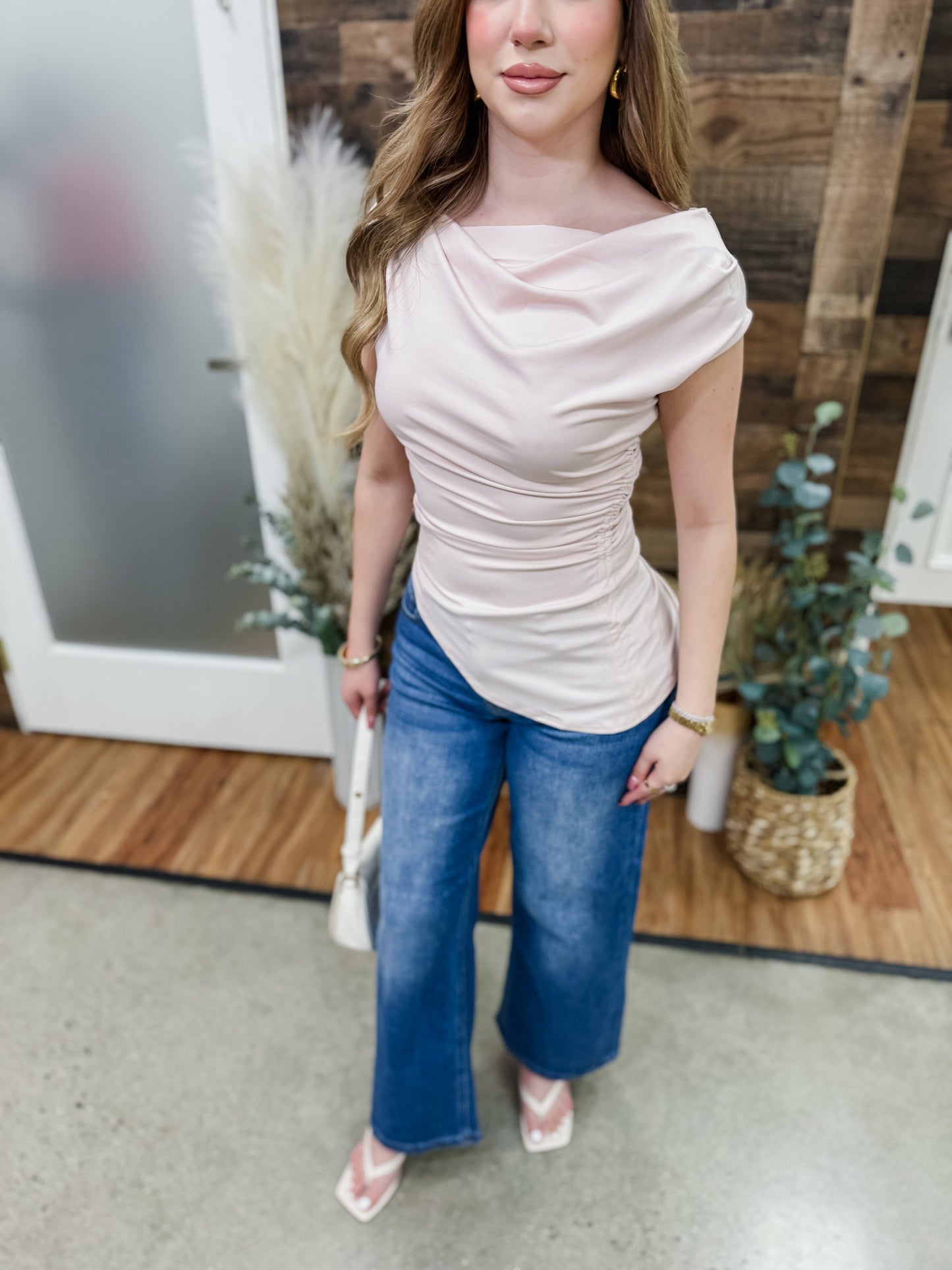 Claire Cowl Neck Top