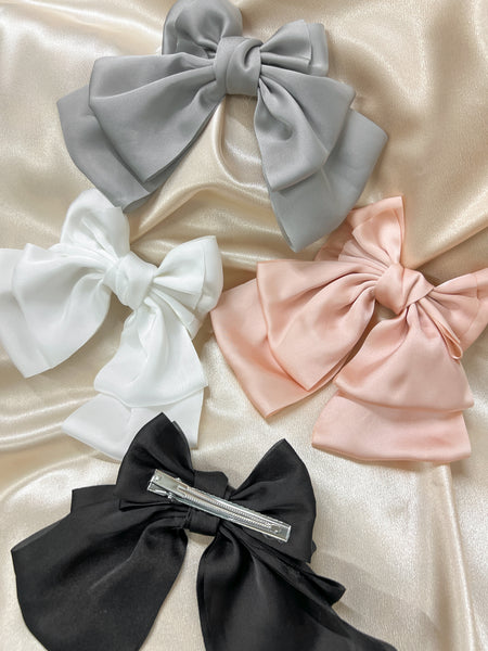 Jenna Silk Bow Clip