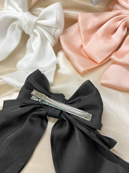 Jenna Silk Bow Clip