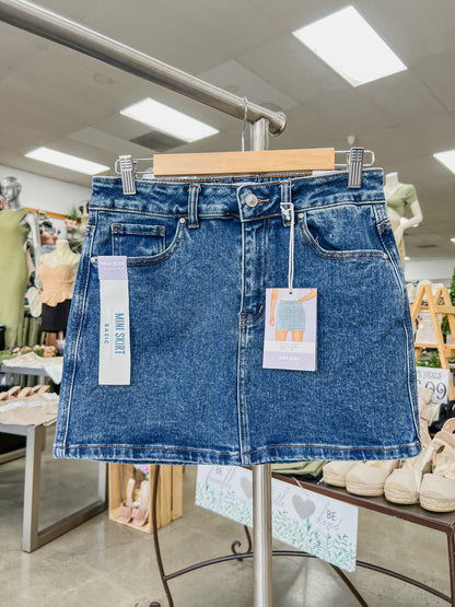 RESTOCK! Stella Denim Mini Skirt