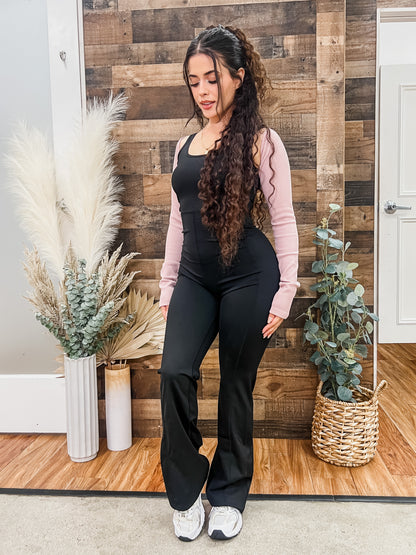 Monica Sleeveless Flared Jumpsuit