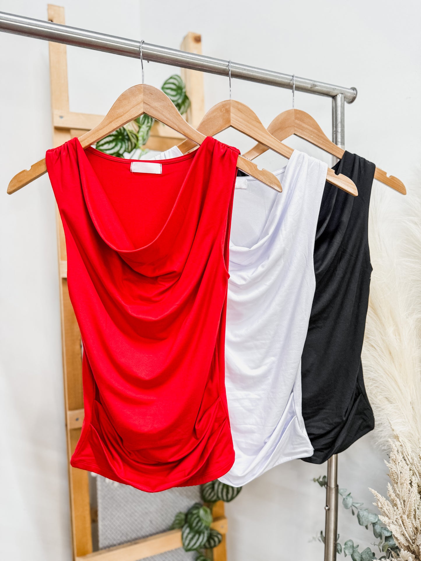 Maura Drape Neckline Top