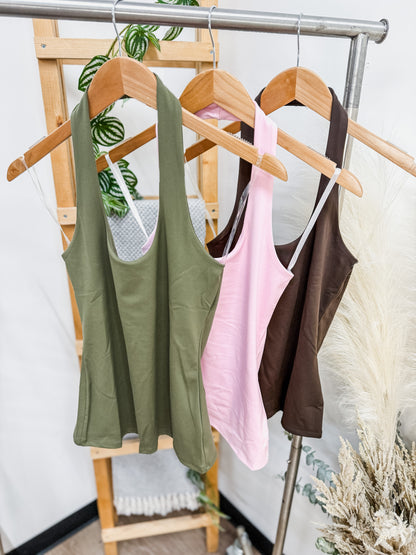 RESTOCK! Leslie Halter Scoop Neck Top