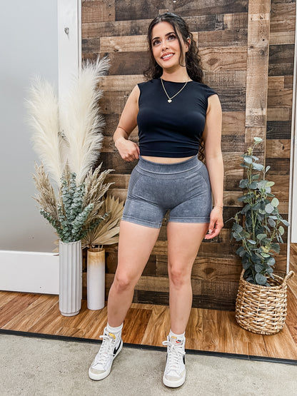 Alex Washed Perfect Peach Shorts